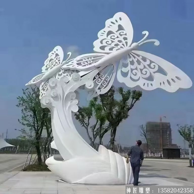 不銹鋼蝴蝶雕塑