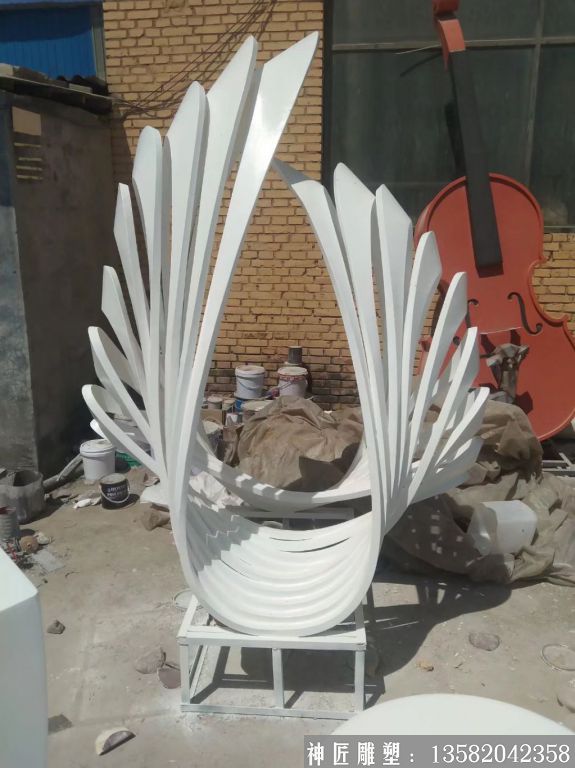 不銹鋼鳳尾雕塑 加工景觀(guān)鳳尾雕塑